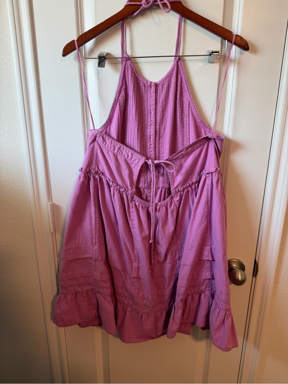 ⚡️Free People Desert Days Lilac Halter Button-Front Summer Dress - Picture 5 of 7